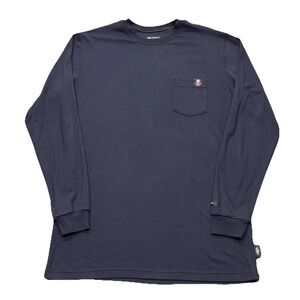 Tyndale FR Long Sleeve Shirt Large Long Blue CAT 2 CAL Flame Resistant Arc Rated